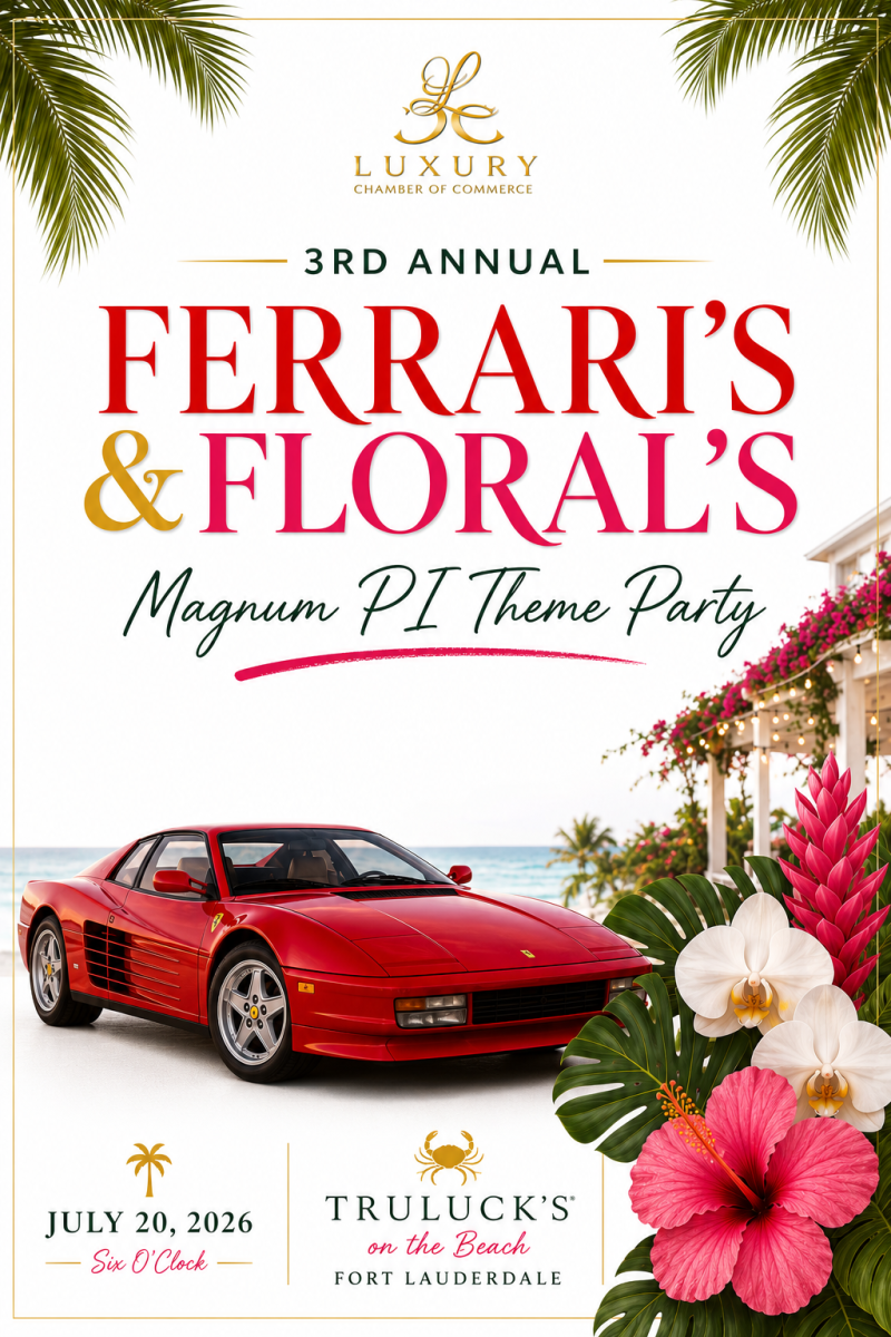 3rd Annual Ferrari's and Floridas Magnum PI Theme Party at Truluck's on the Beach