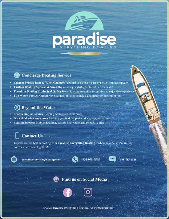 Luxury Boating South Florida - Paradise Everything Boating