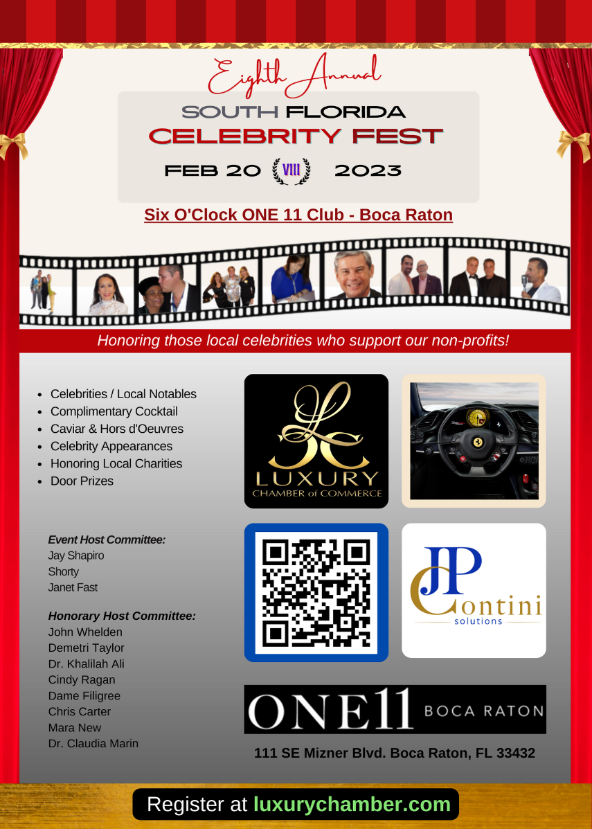 8 Annual - South Florida Celebrity Fest - February 20, 2023