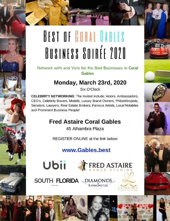 Best of Coral Gables Business Soiree 2020 - Second Annual 2nd