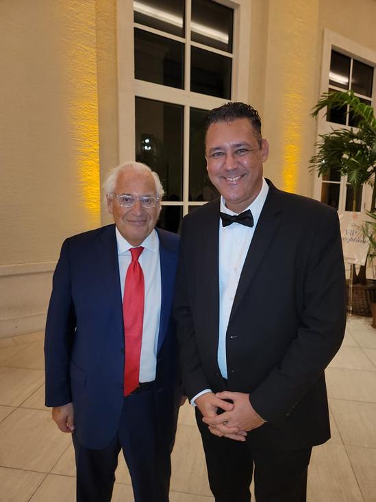 David M. Friedman the Ambassador to Israel with Publishing Magnate Jay Shapiro