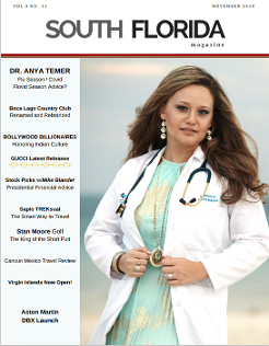 Dr. Anya Temer on the cover of South Florida Magazine