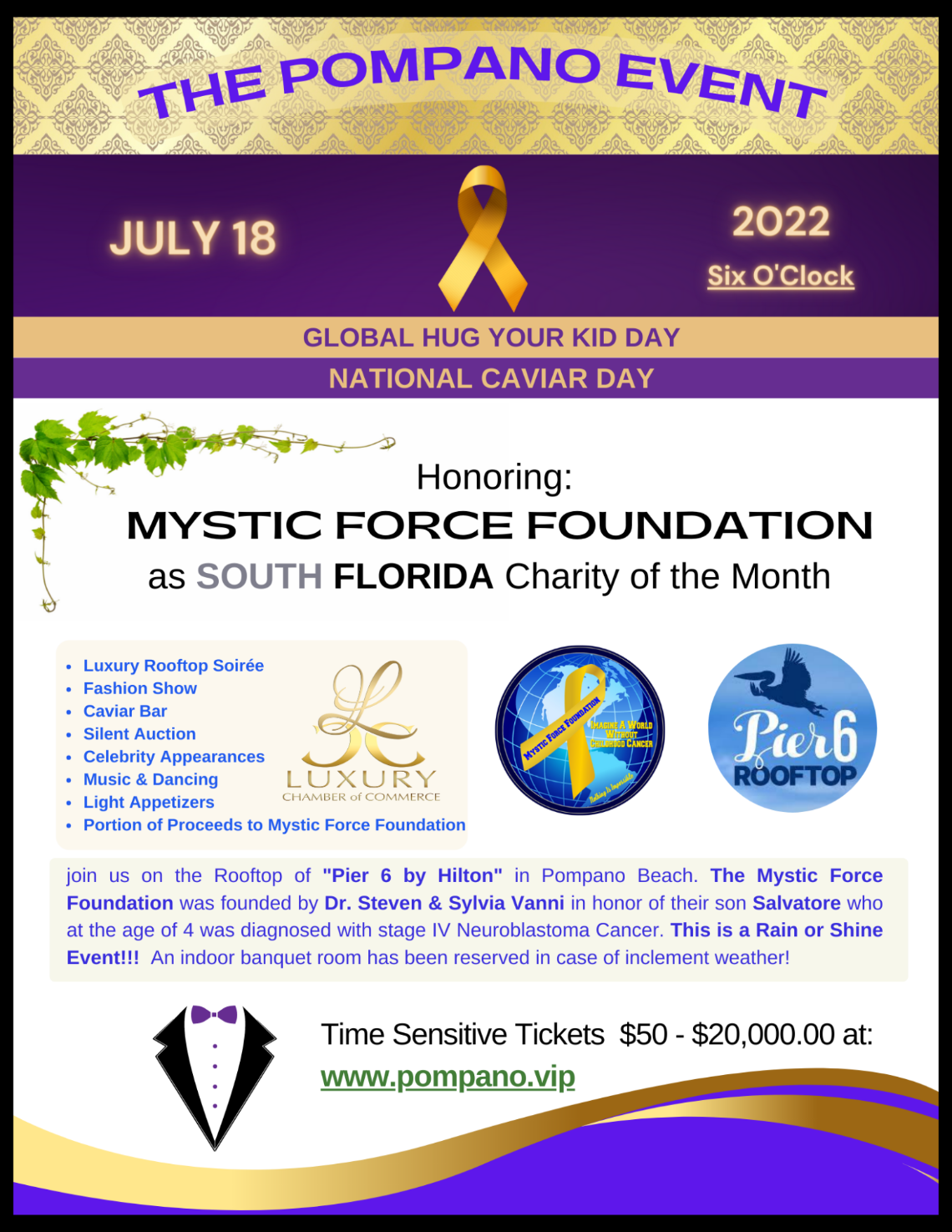 Click here for Tickets - Mystic Force Foundation - The Pompano Event 2022
