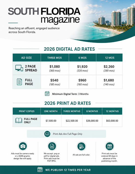 SOUTH FLORIDA advertising rates