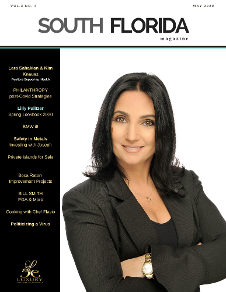 Lara Sahakian on the cover of South Florida Magazine Spring 2020
