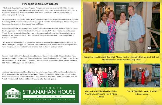 South Florida Pinneaple Jam raises funds for Stranahan House May 2018 - $31,000 event photos in south florida monthly