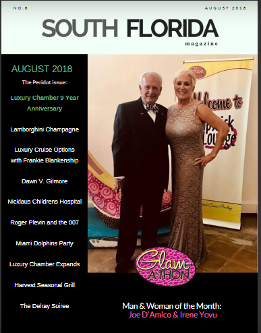 south florida magazine - man and woman of the month joe d'amico and irene yovu